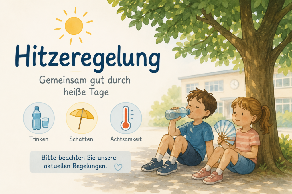 Beitragsbild zum Beitrag „Information zur Hitzeregelung“